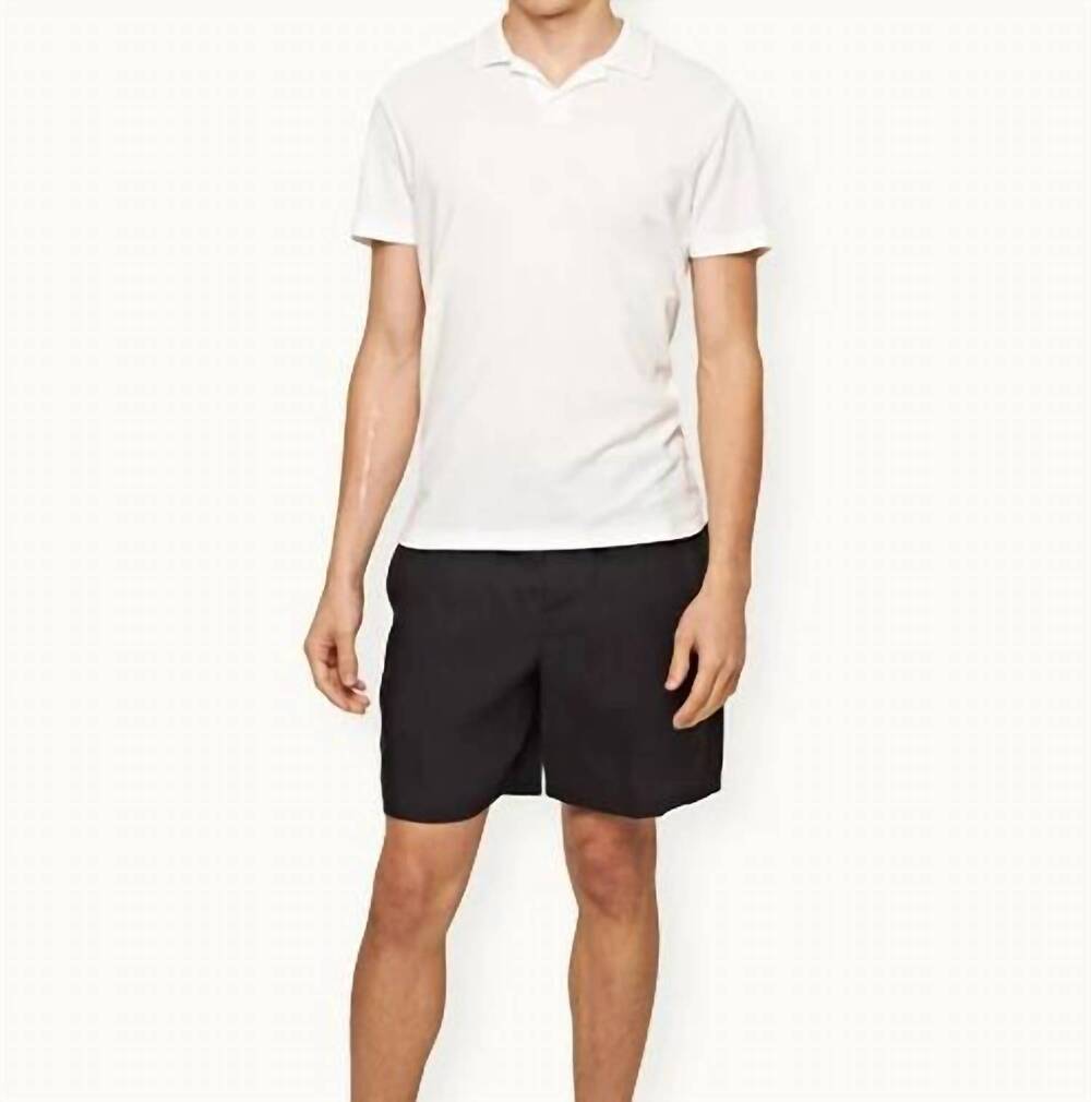 NEW ORLEBAR BROWN felix cotton-modal polo shirt in white
